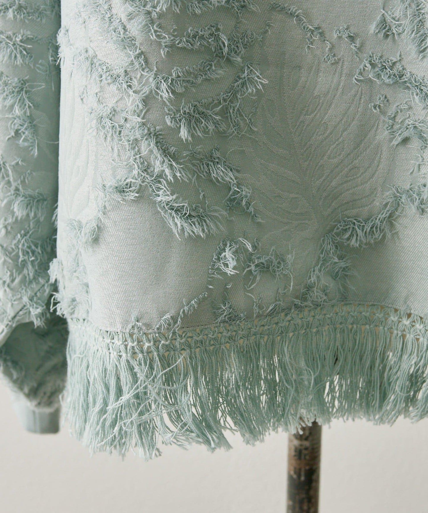 植物圖案流蘇下襬上衣【SUM1 STYLE(スミスタイル)】