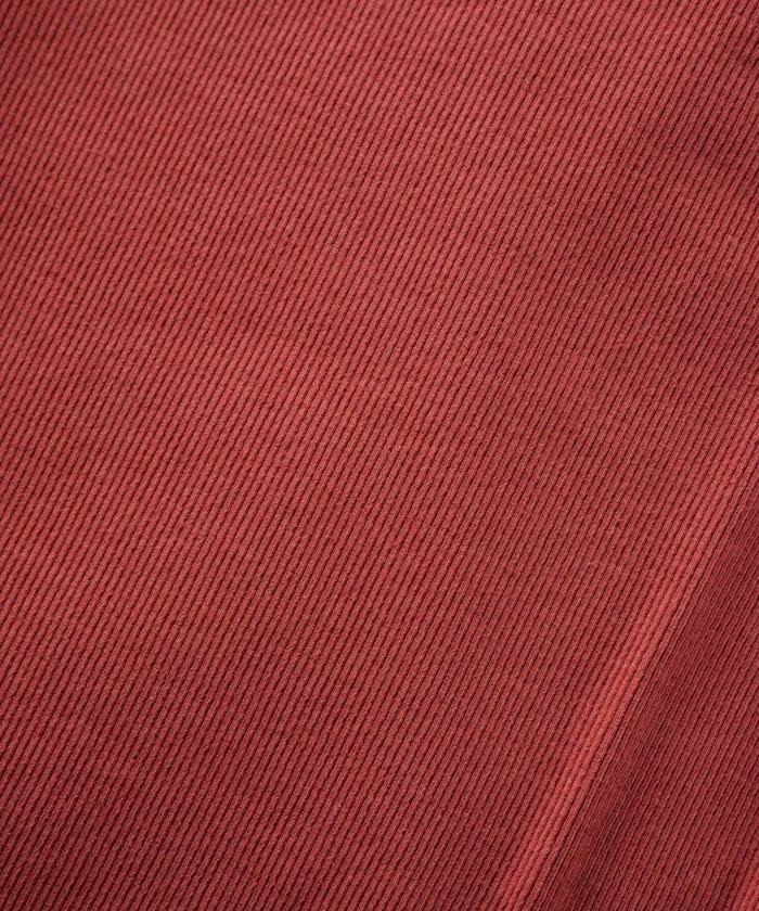 薑黃色荷葉邊長袖上衣