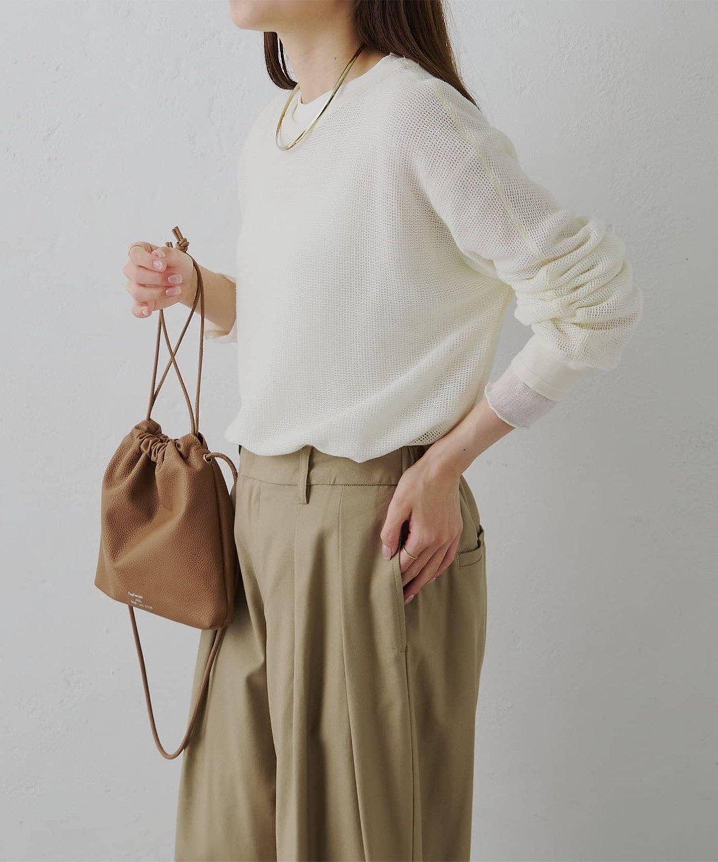 ラッセルメッシュカットソー