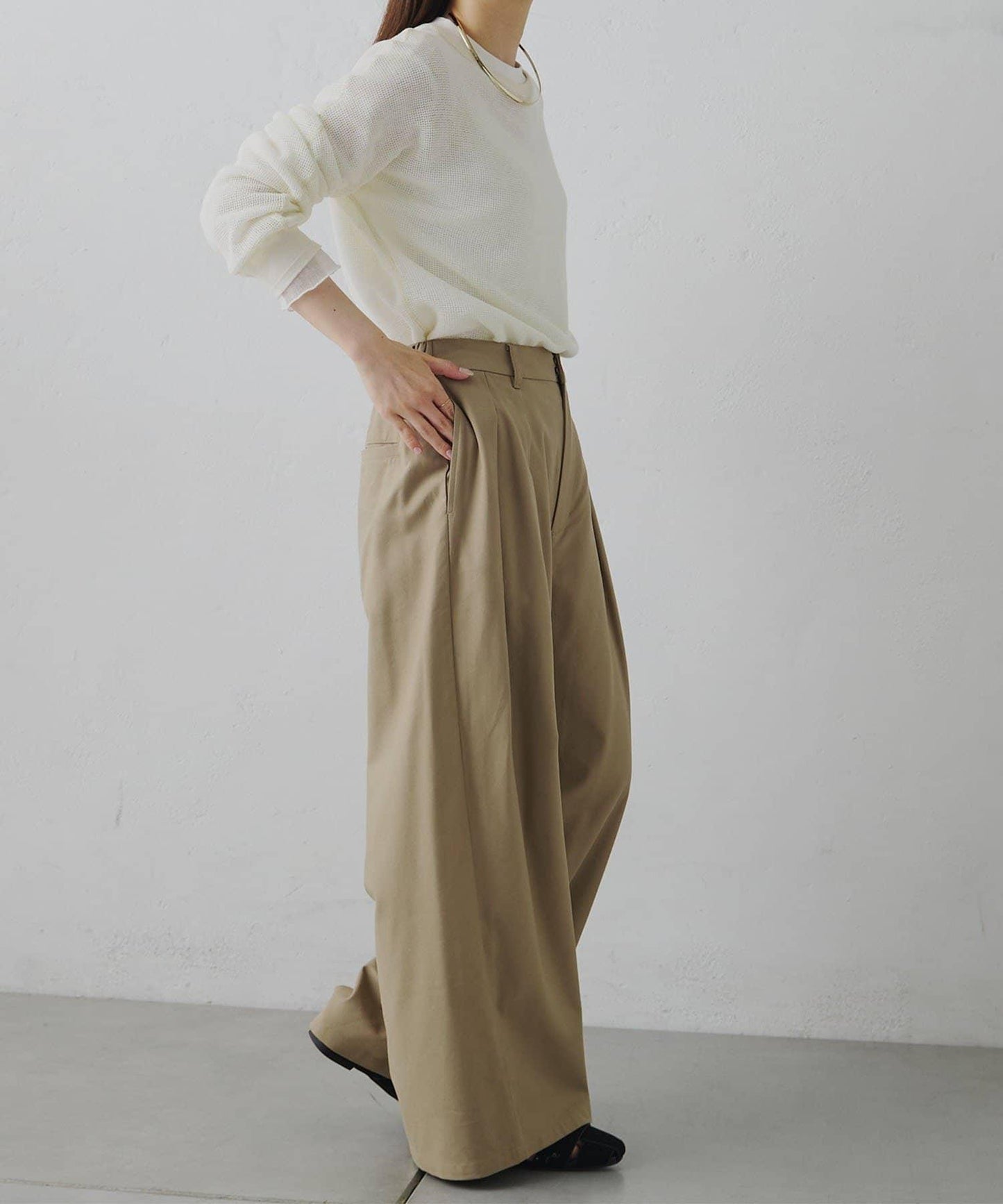 ラッセルメッシュカットソー