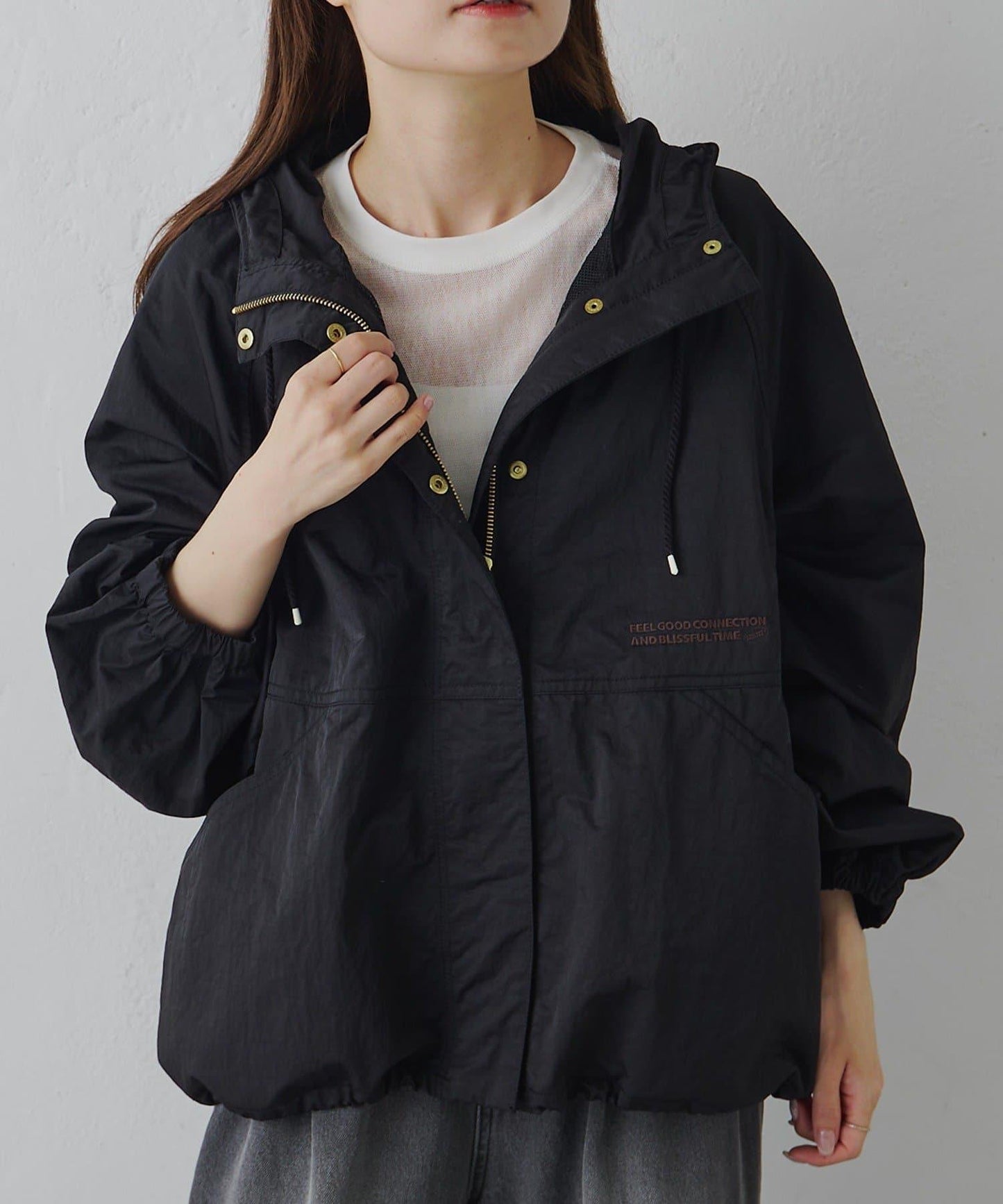 トリコットメッシュカットソー