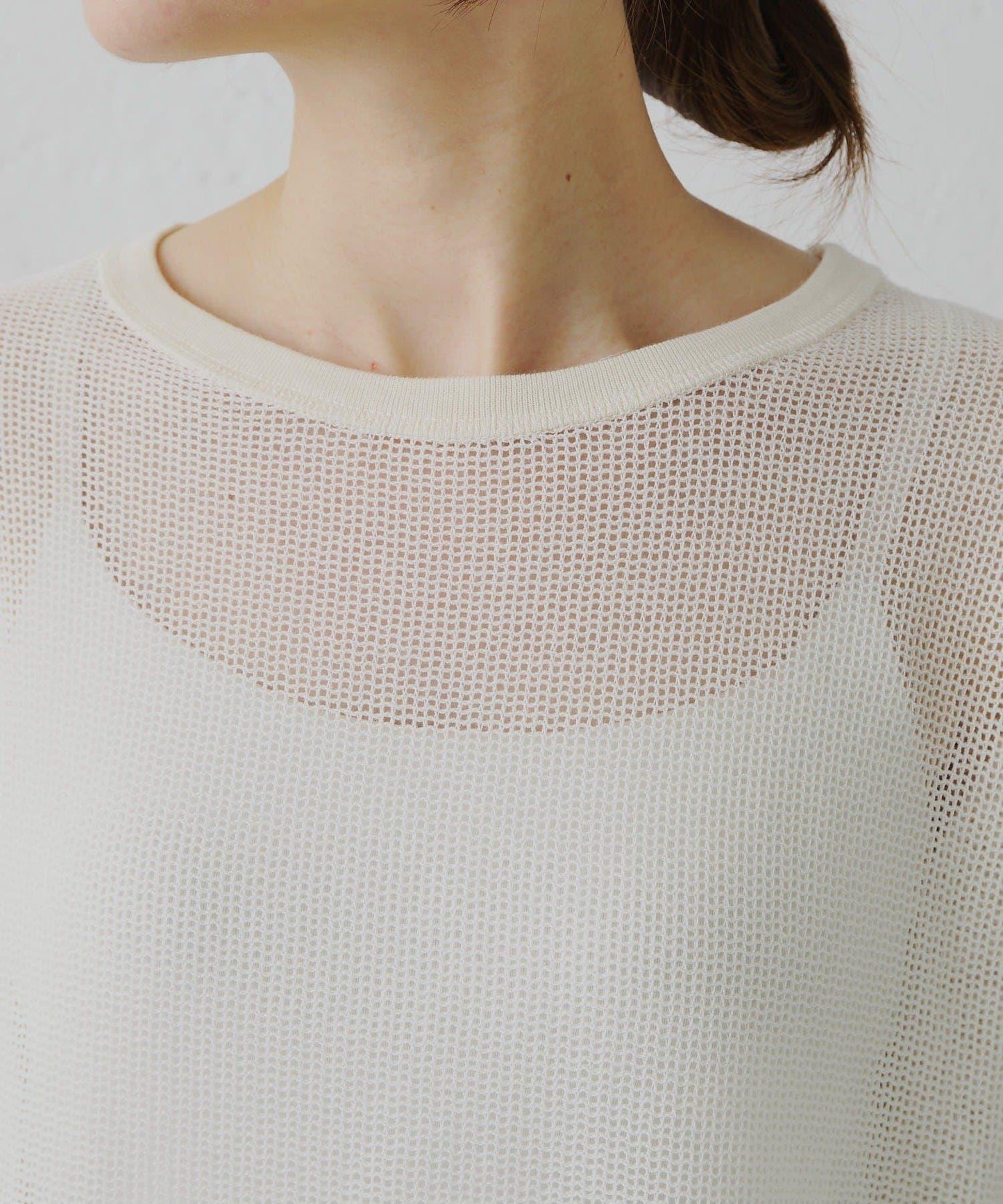 ラッセルメッシュカットソー