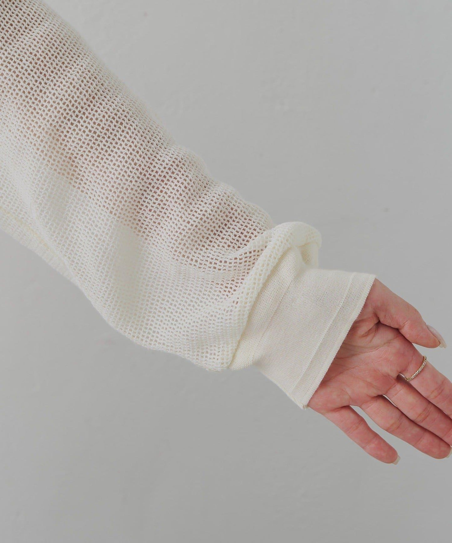 ラッセルメッシュカットソー