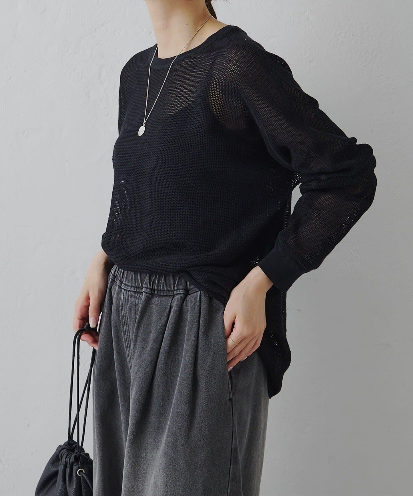 ラッセルメッシュカットソー