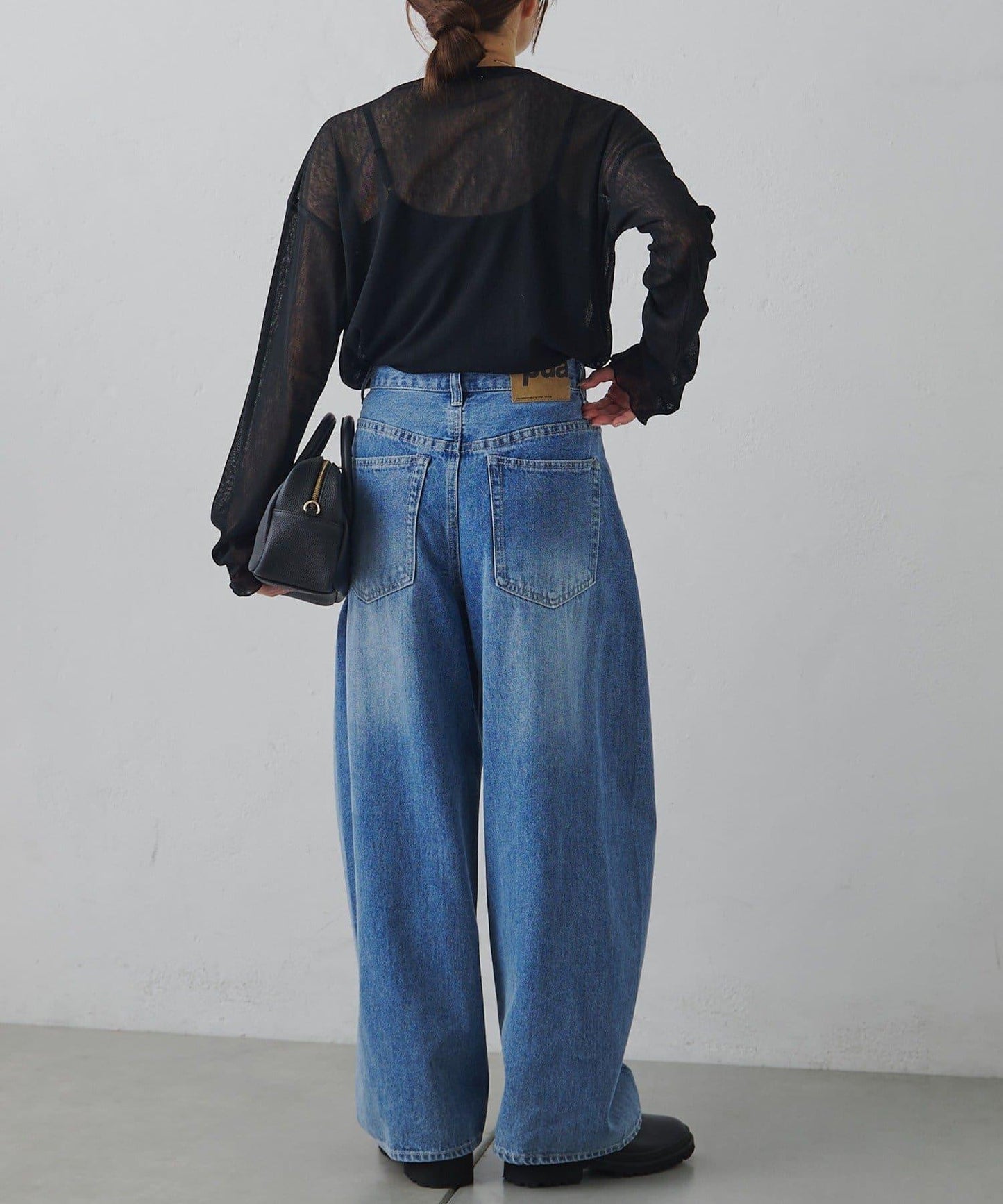 トリコットメッシュカットソー