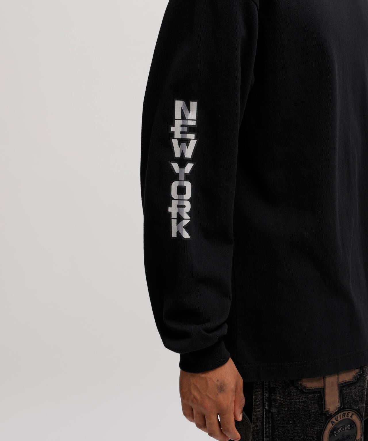 長袖印花T恤 AVIREX NYC