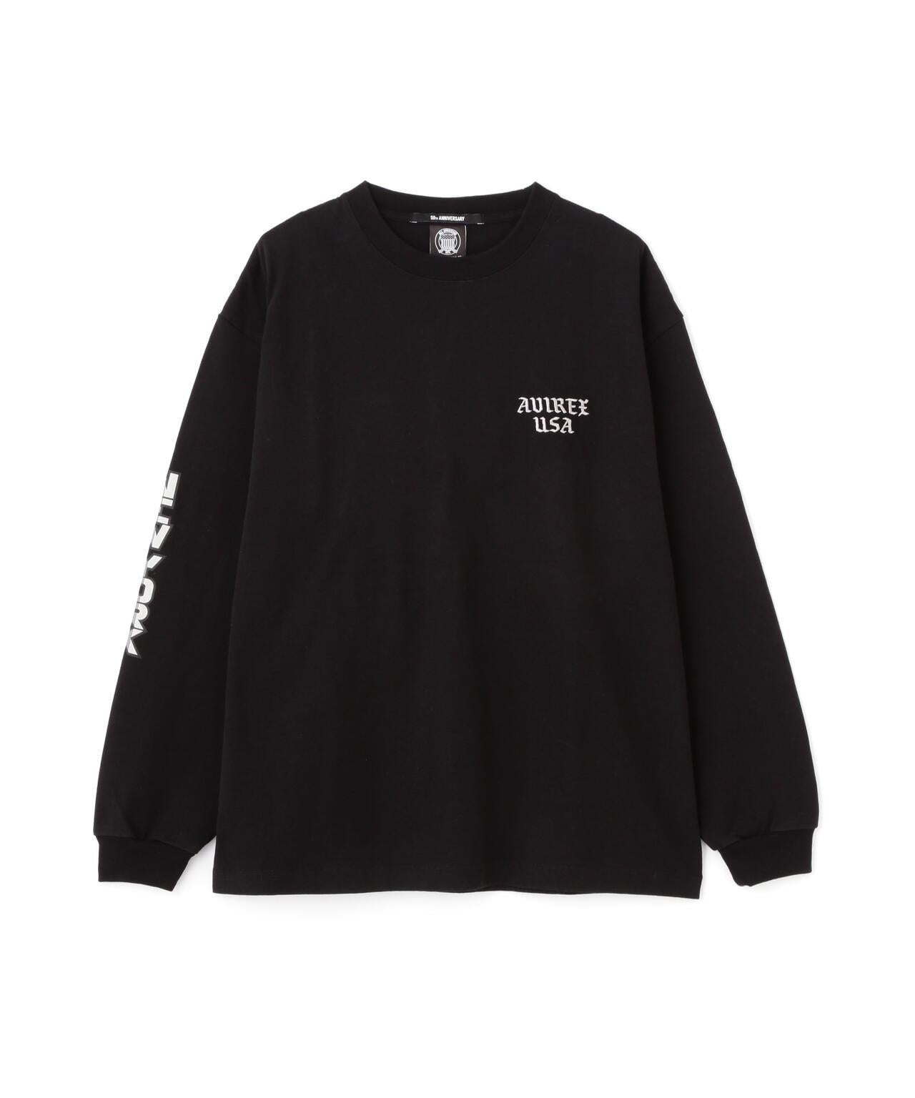 長袖印花T恤 AVIREX NYC
