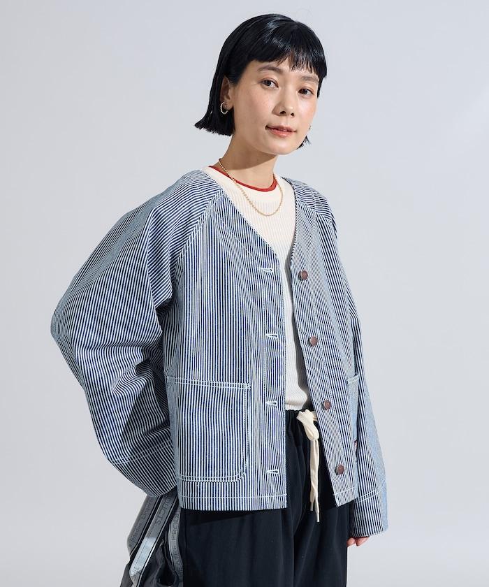 特別款無領V領夾克