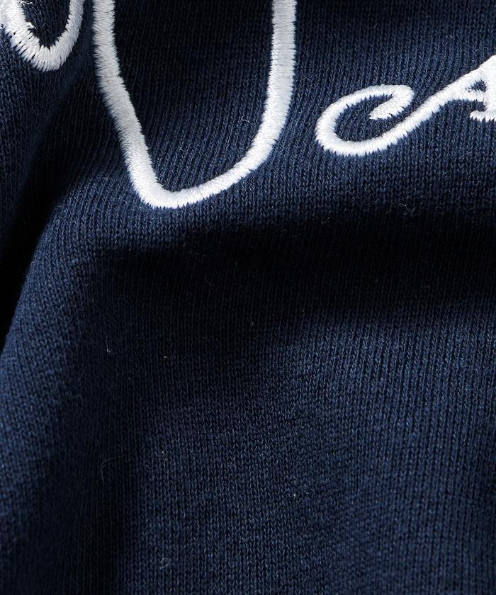 寬鬆版型 動物圖案刺繡 圓領衛衣