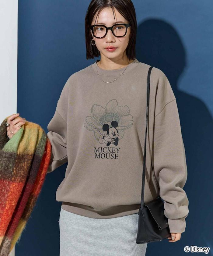 特別款/Mickey Mouse&Minnie Mouse/米老鼠&米妮/花卉印花衛衣
