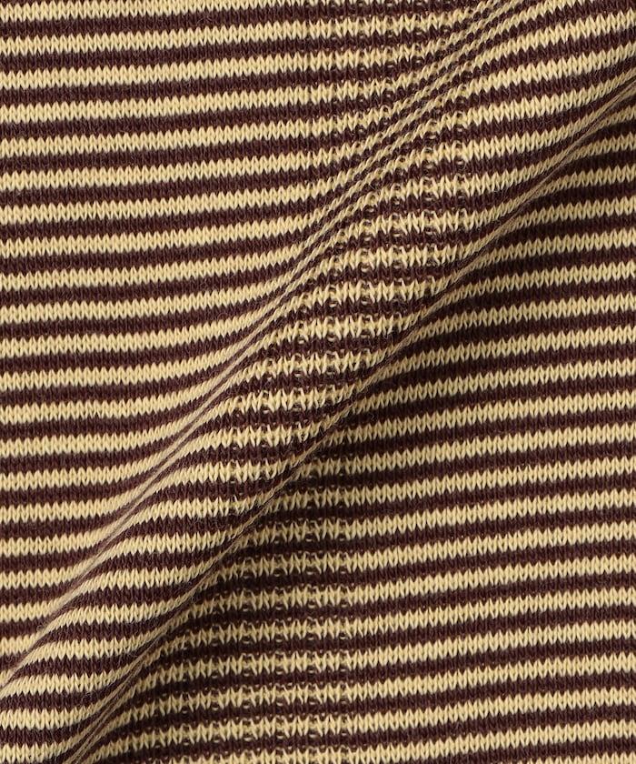 不規則羅紋條紋長袖T恤