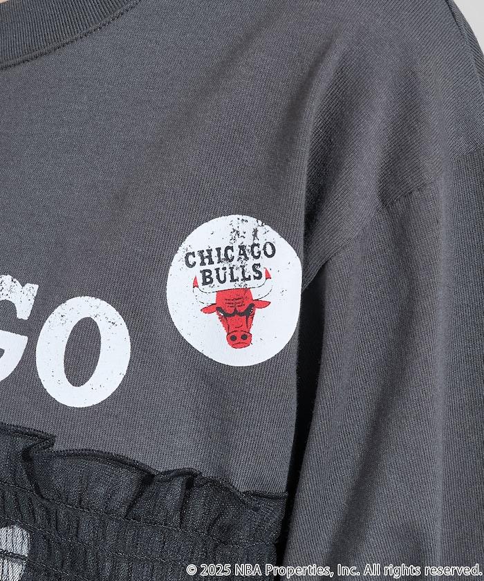 NBA網紗荷葉邊長袖T恤