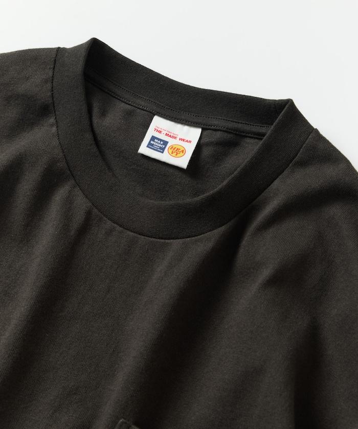 10.5盎司加厚長袖圓領口袋T恤