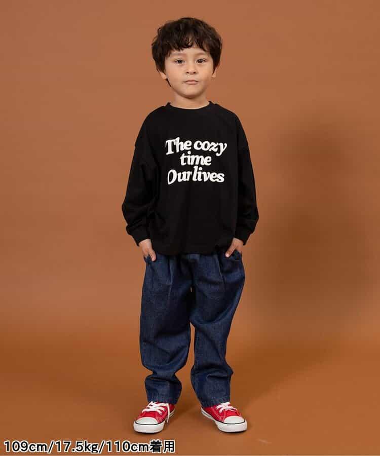 標誌&數字印花長袖T恤