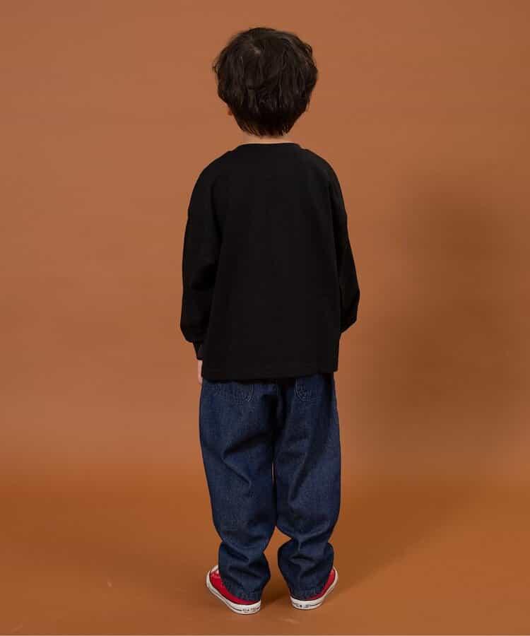 標誌&數字印花長袖T恤