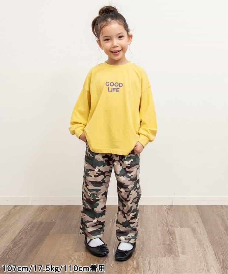 標誌&數字印花長袖T恤