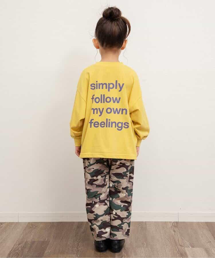 標誌&數字印花長袖T恤