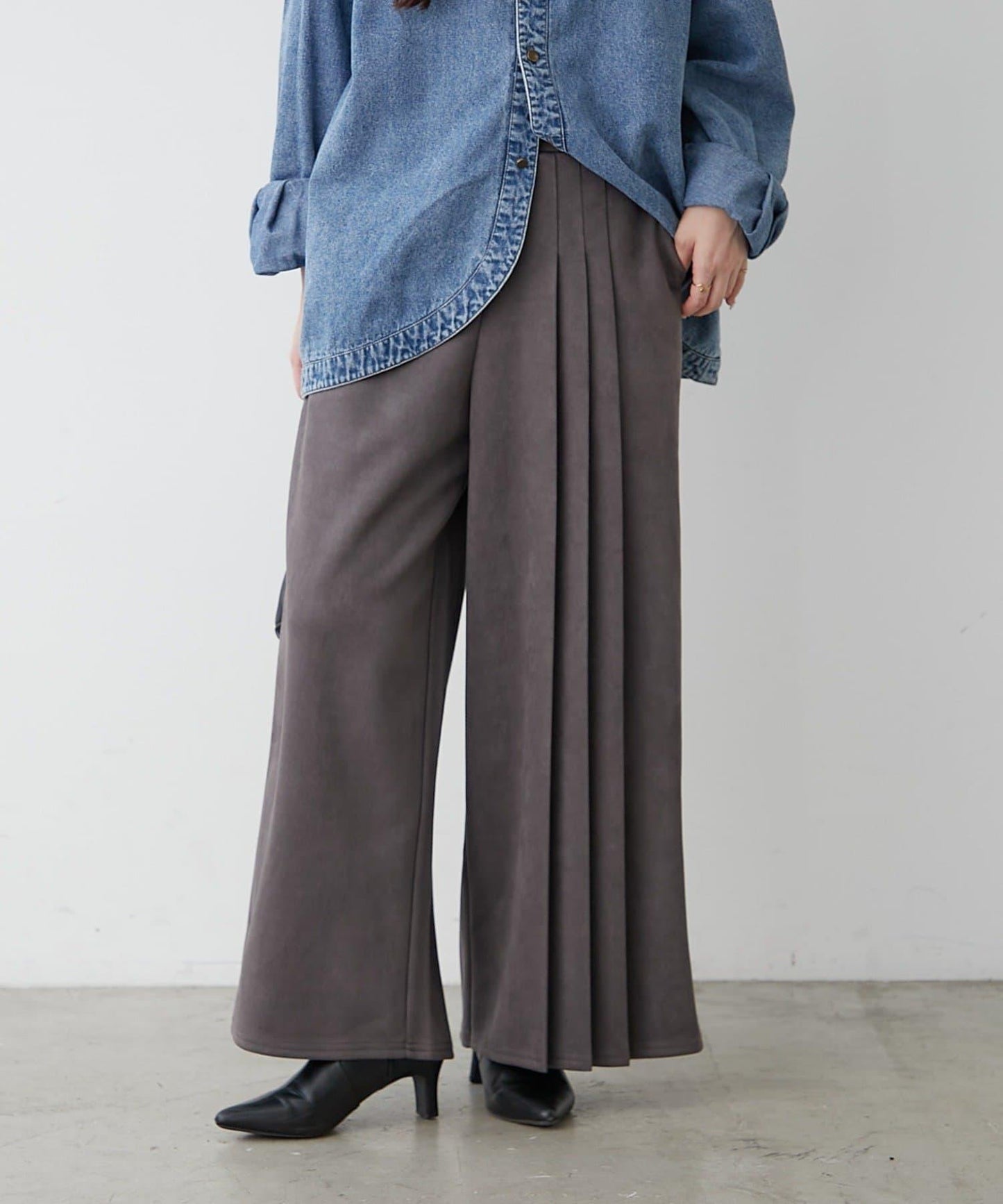 舒適美型【RMAF】側褶褲