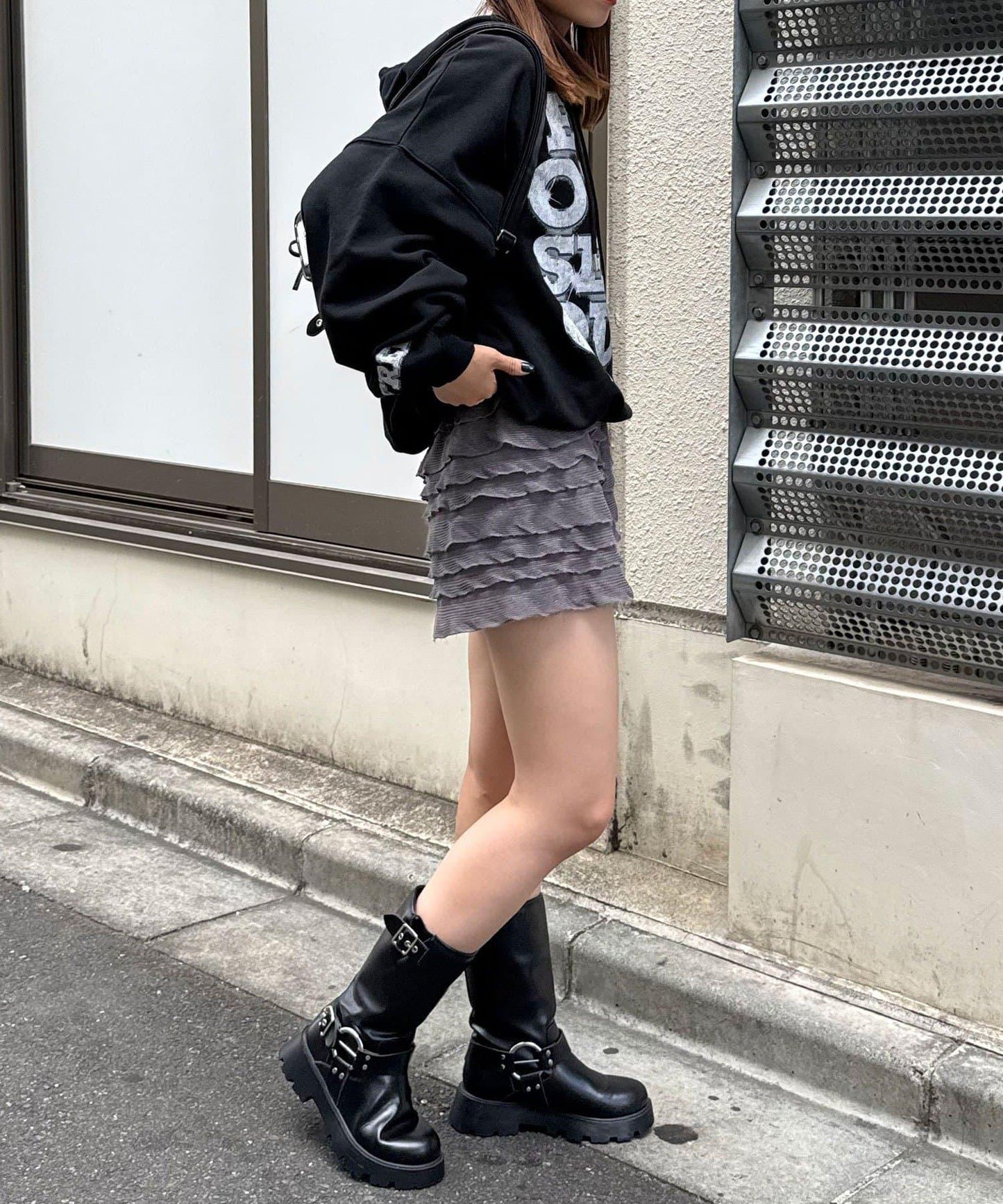 層疊荷葉邊短褲