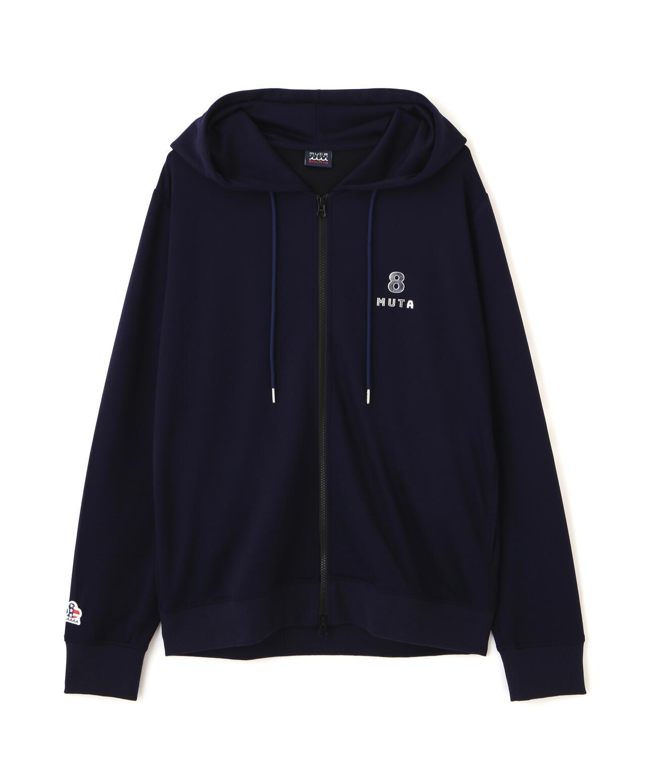 muta MARINE/聯名金屬質感連帽外套