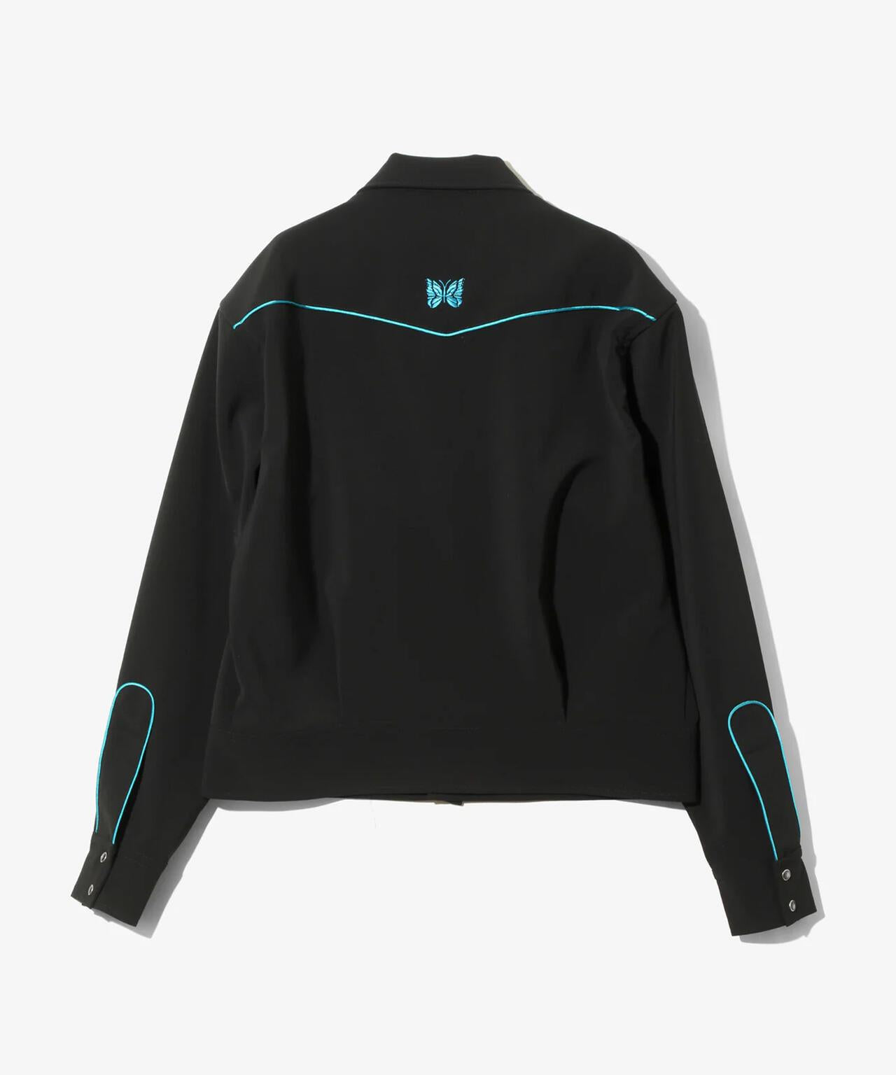 NEEDLES/牛仔風格滾邊夾克 - 聚酯雙層面料