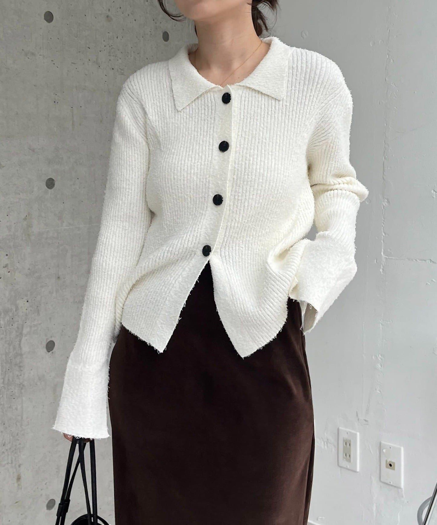 鬍鬚圖案針織衫