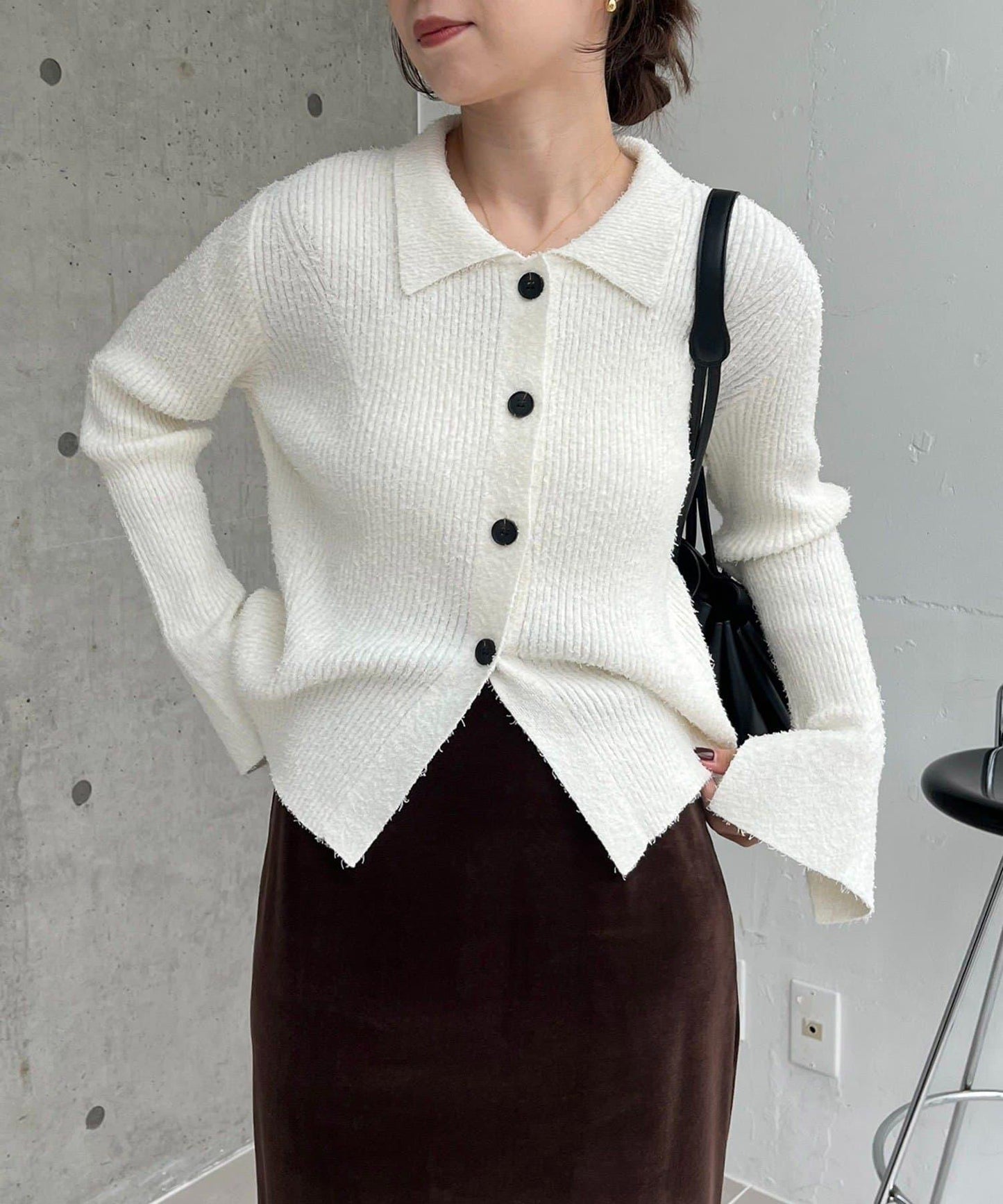 鬍鬚圖案針織衫