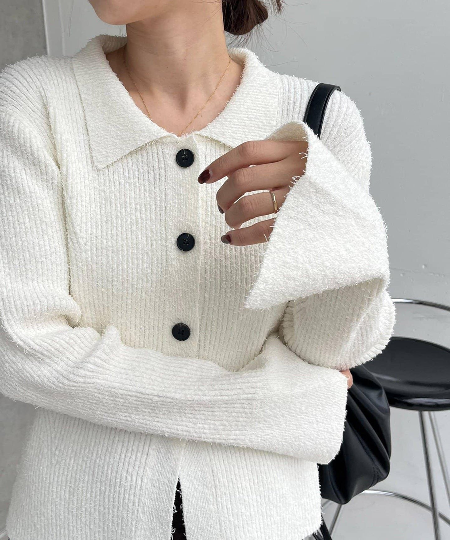 鬍鬚圖案針織衫