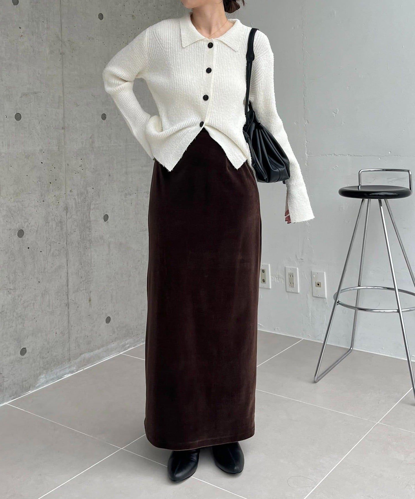 鬍鬚圖案針織衫