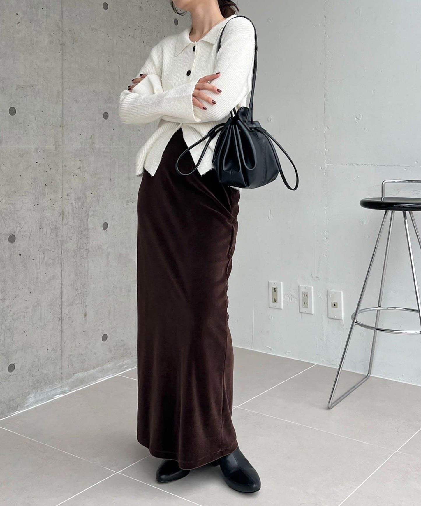 鬍鬚圖案針織衫