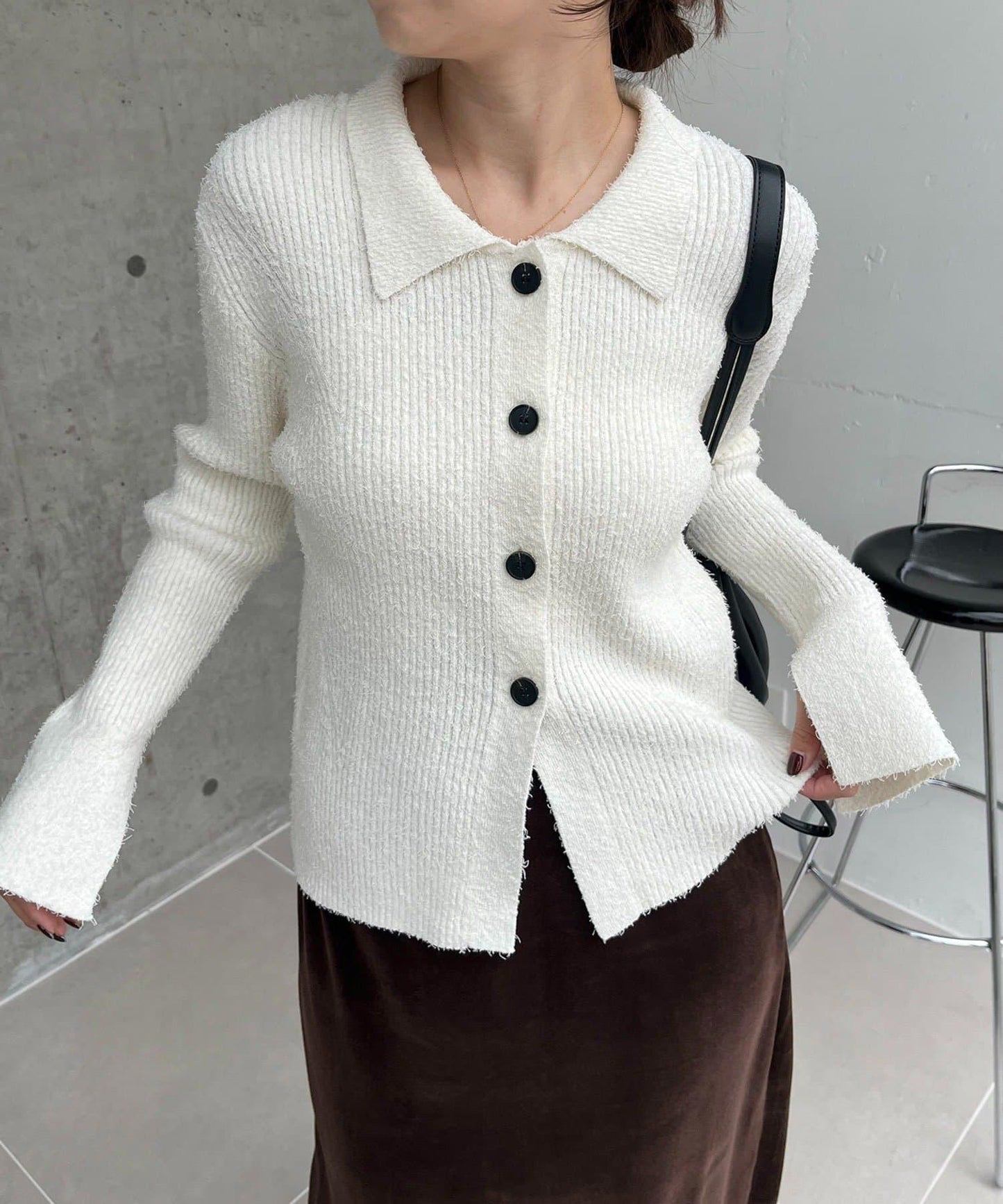 鬍鬚圖案針織衫