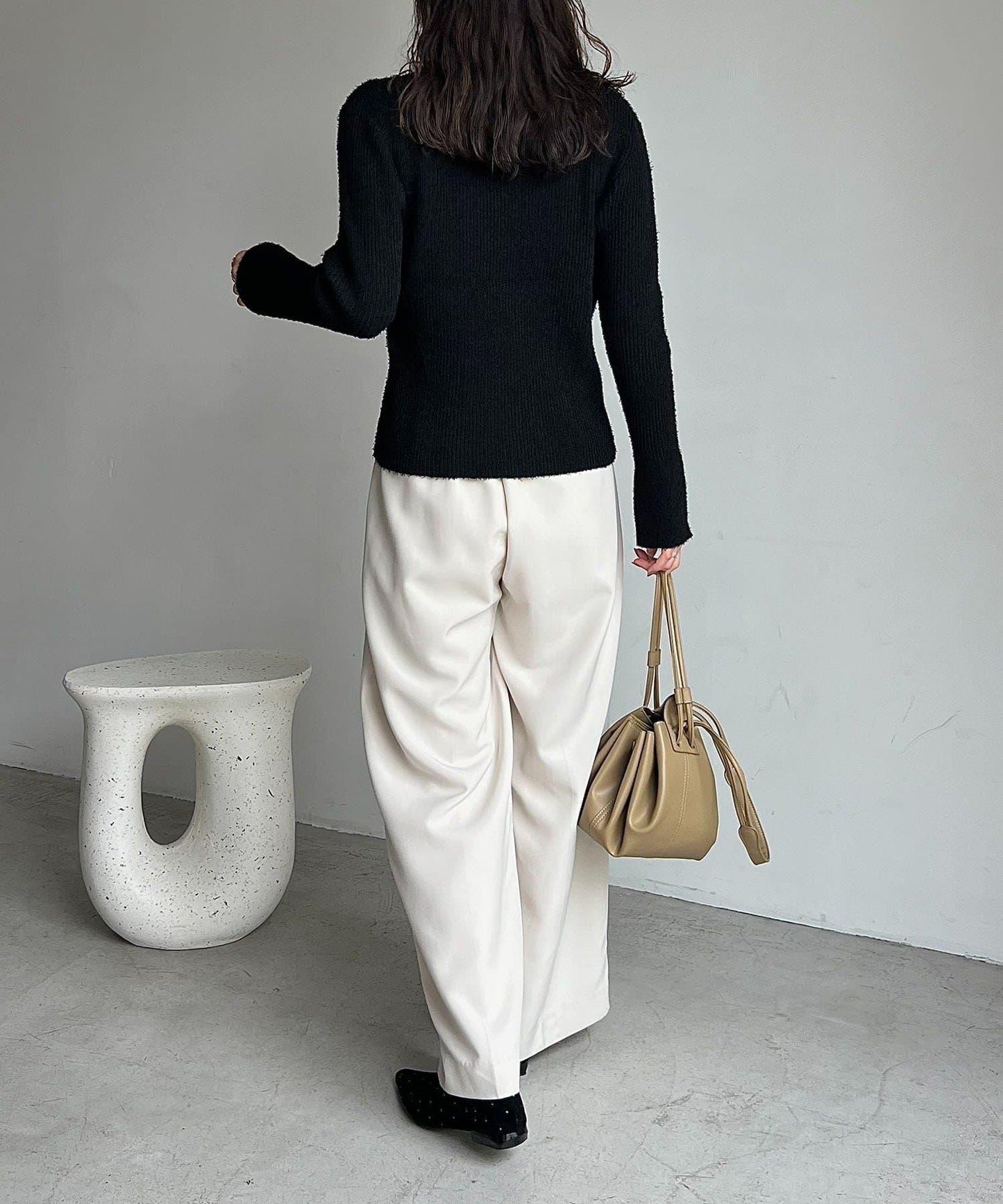 鬍鬚圖案針織衫