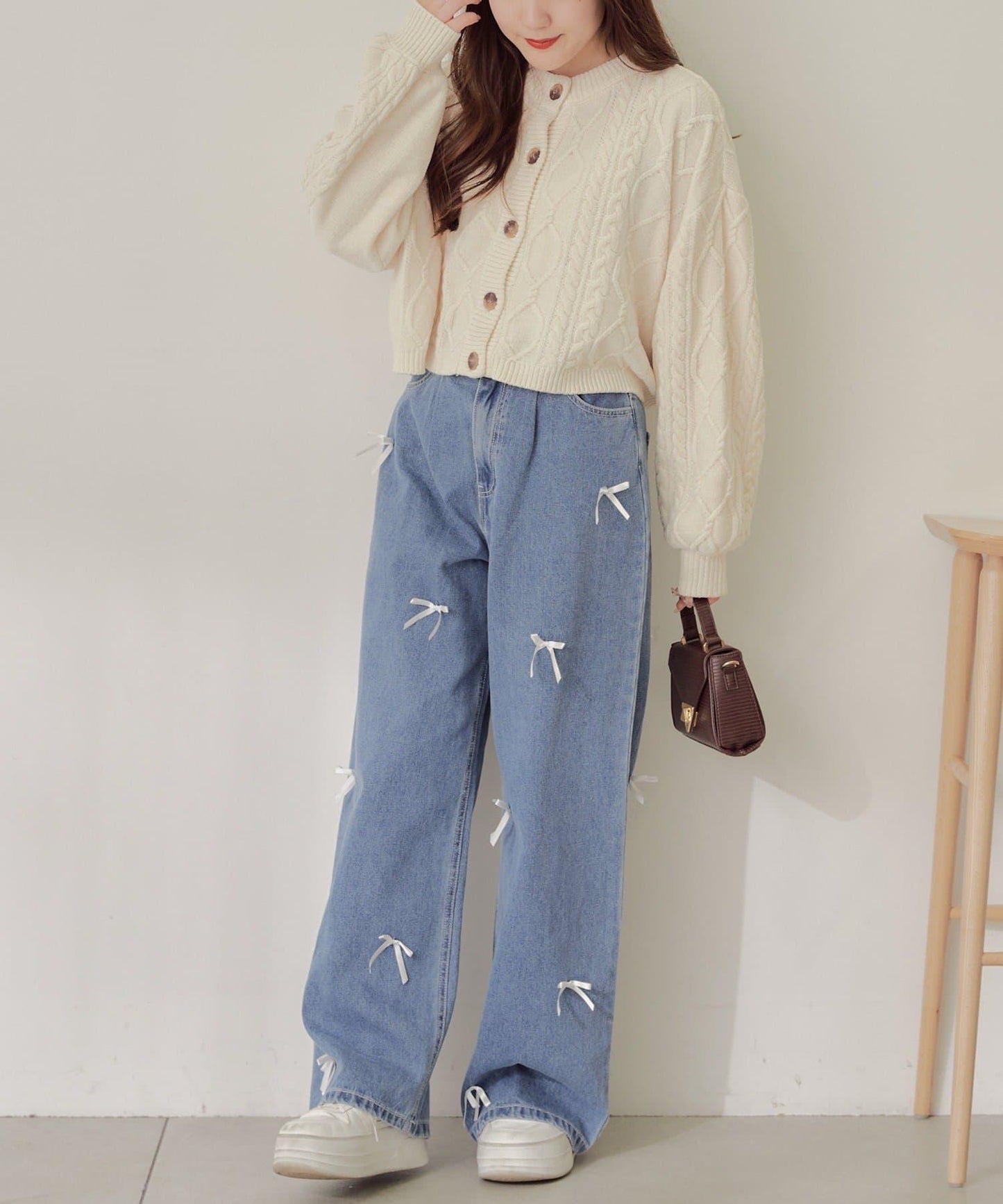 平價系列♡【RMAF】兩用毛絨麻花針織衫