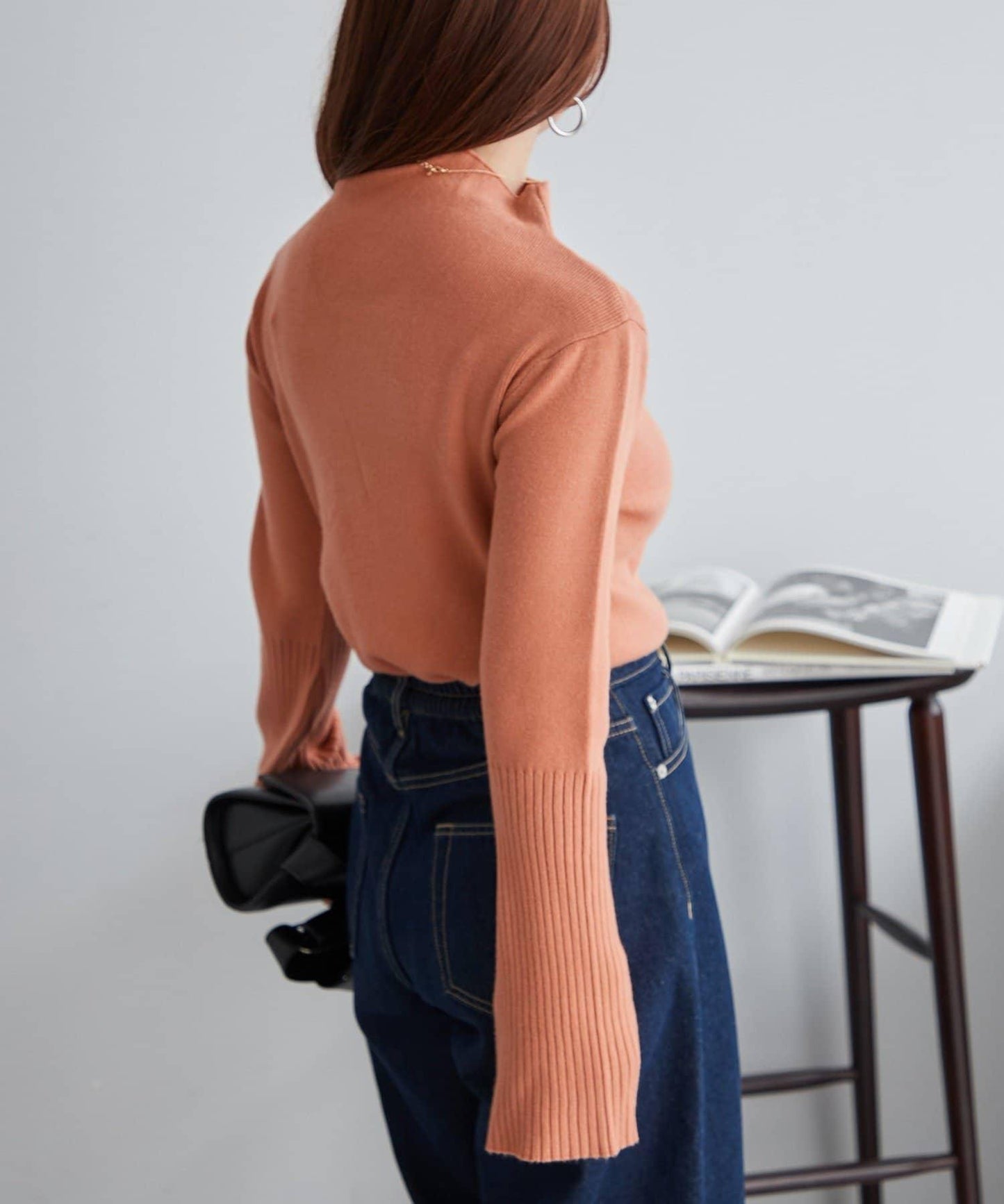 【RMAF】喇叭袖高領針織衫