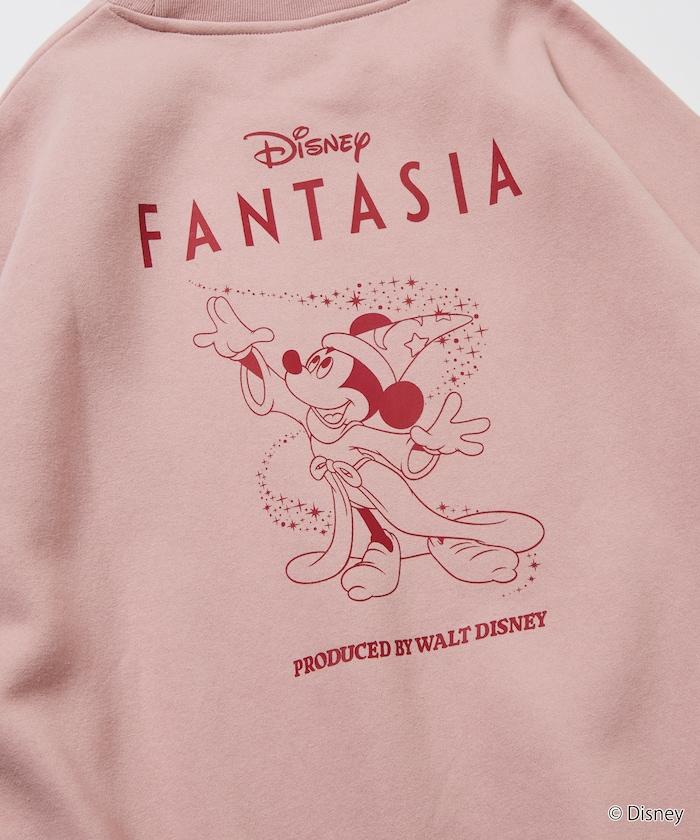 DISNEY/《迪士尼》『幻想曲』/米老鼠/背面印花圓領衛衣