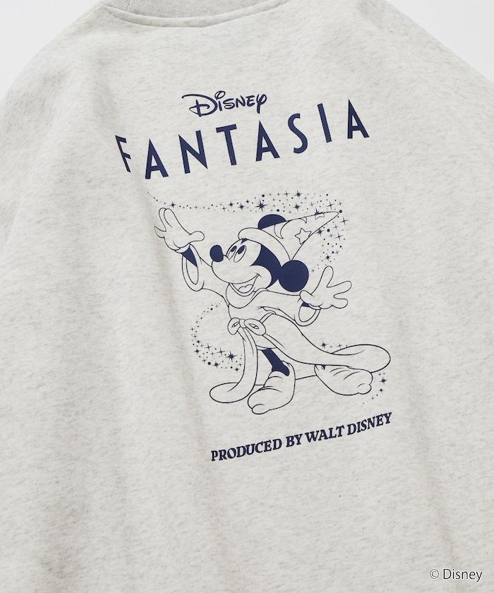 DISNEY/《迪士尼》『幻想曲』/米老鼠/背面印花圓領衛衣