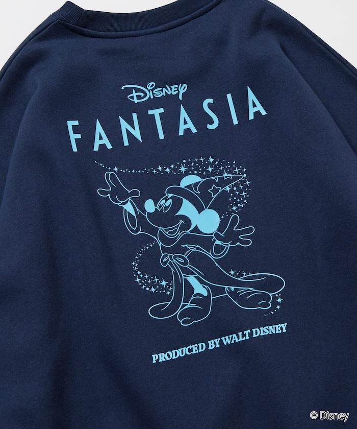DISNEY/《迪士尼》『幻想曲』/米老鼠/背面印花圓領衛衣