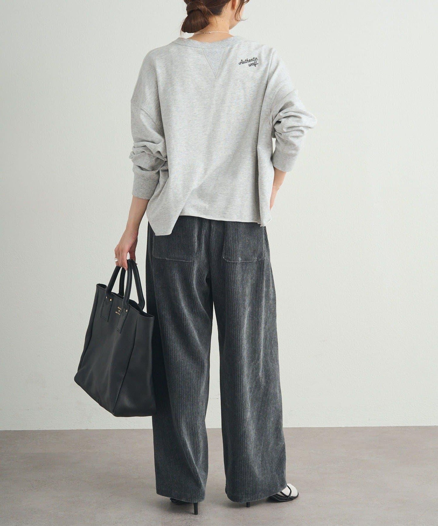 彈力燈芯絨休閒褲