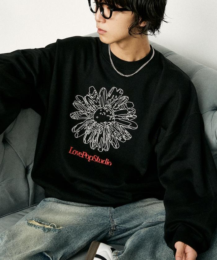 LOVE POP STUDIO 花卉刺繡衛衣