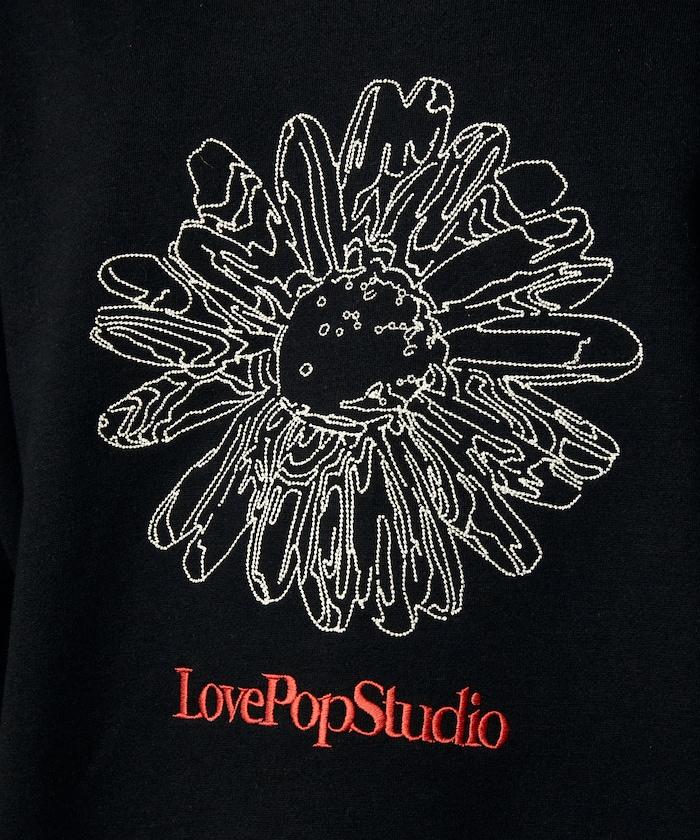 LOVE POP STUDIO 花卉刺繡衛衣