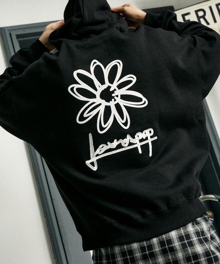 LOVE POP STUDIO 花卉圖案連帽衛衣
