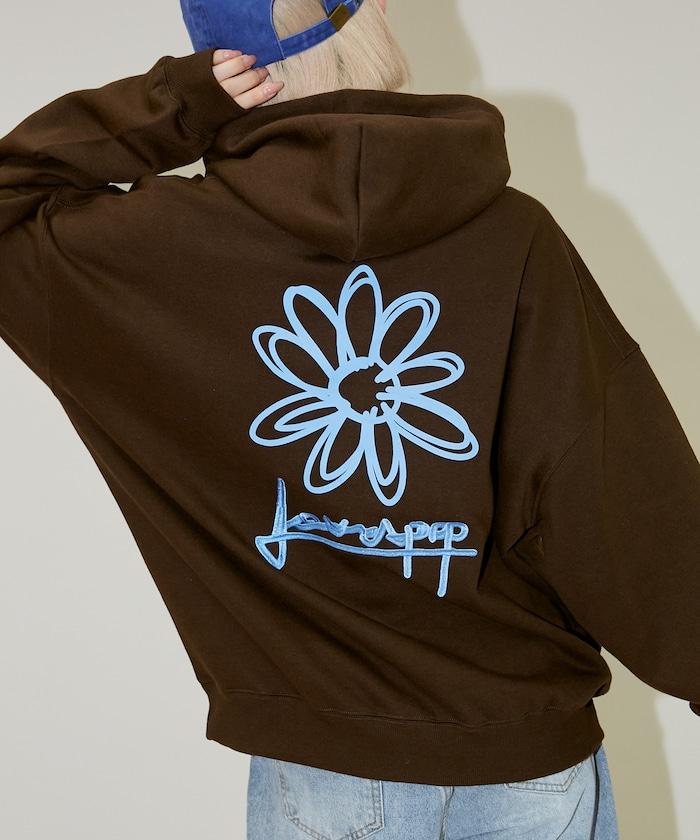 LOVE POP STUDIO 花卉圖案連帽衛衣