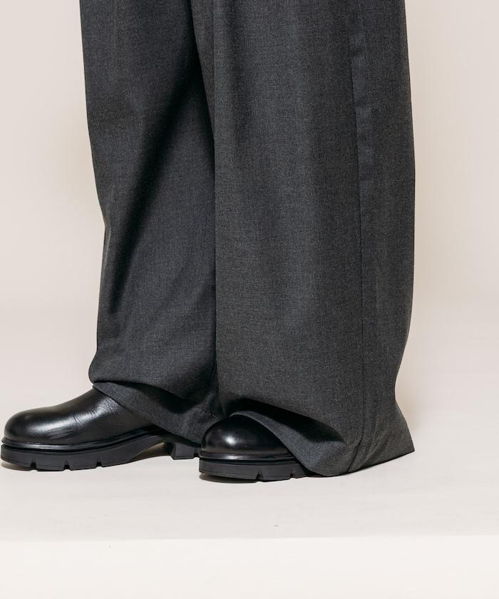 TR可拆卸揹帶寬鬆雙褶西裝長褲