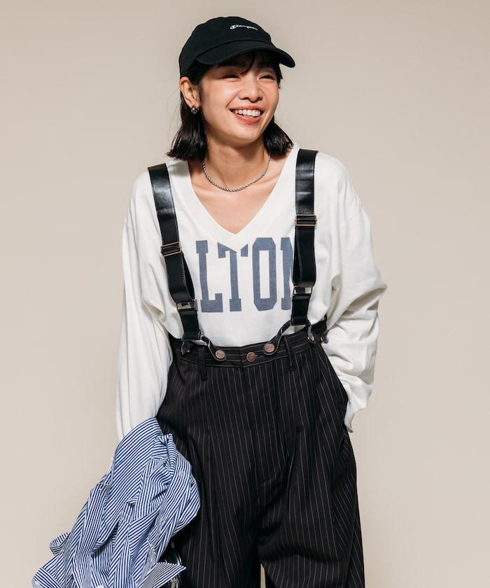 TR可拆卸揹帶寬鬆雙褶西裝長褲