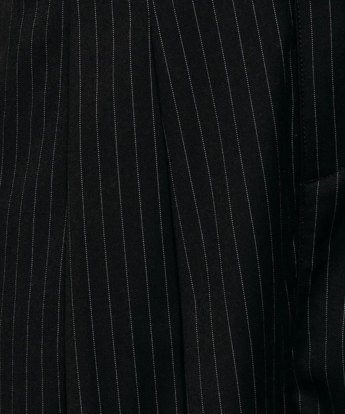 TR可拆卸揹帶寬鬆雙褶西裝長褲