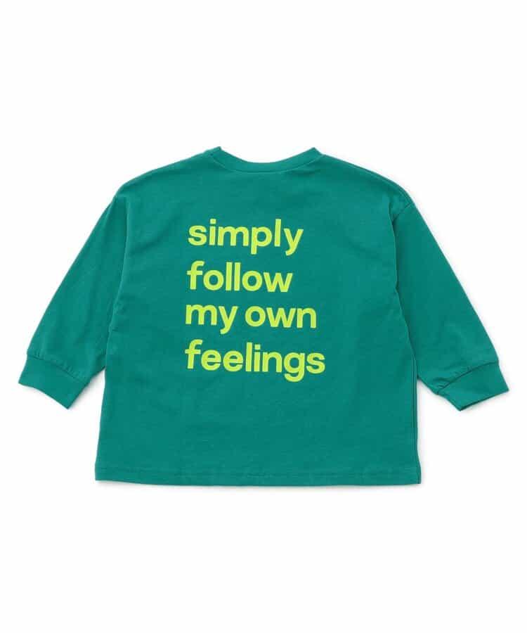 標誌&數字印花長袖T恤