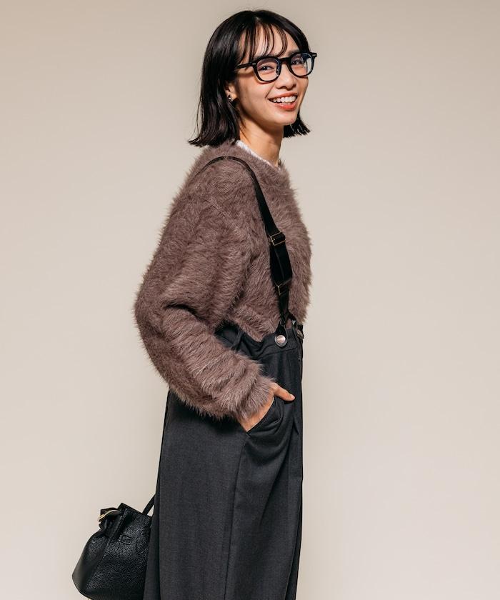 TR可拆卸揹帶寬鬆雙褶西裝長褲