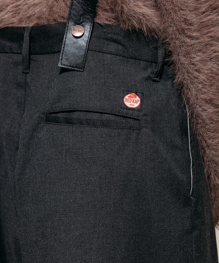 TR可拆卸揹帶寬鬆雙褶西裝長褲