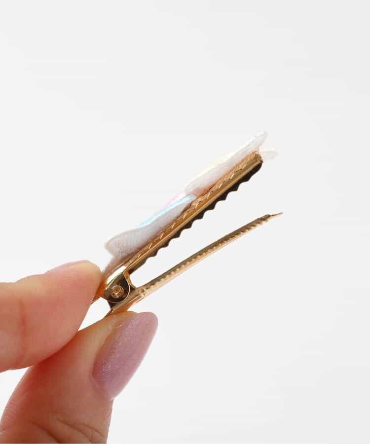 花朵星星漸變髮夾2個裝