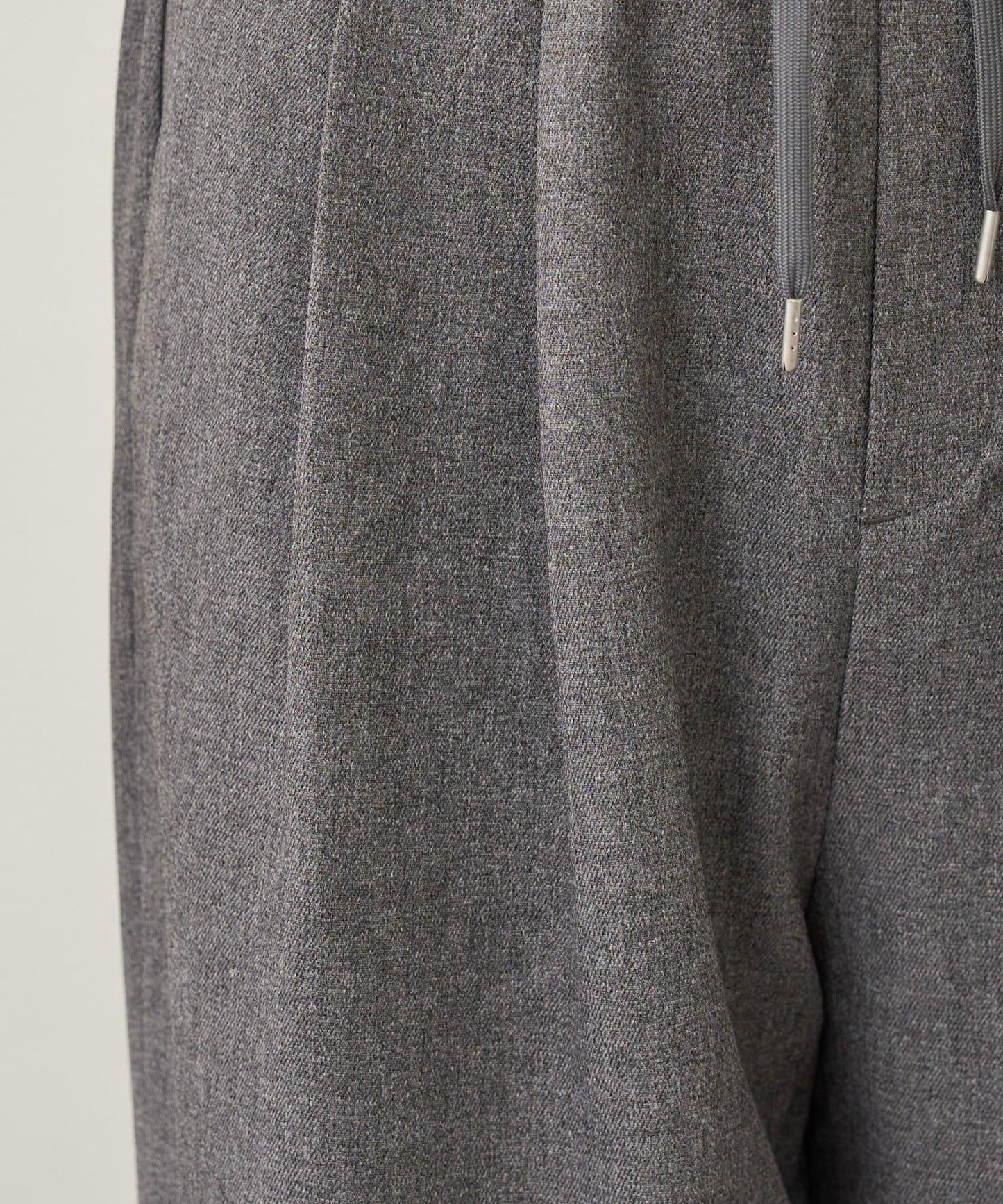 【收腰顯瘦!】附帶繫帶腰帶褶皺寬鬆休閒長褲